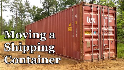 40 foot shipping container moved by skid steer|tractorbynet shipping containers moving.